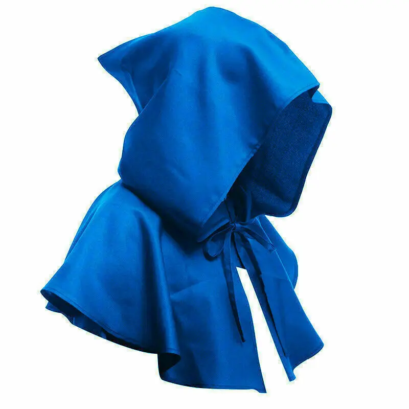 Унисекс косплей плащ смерти Короткий с капюшоном волшебник ведьма средневековый