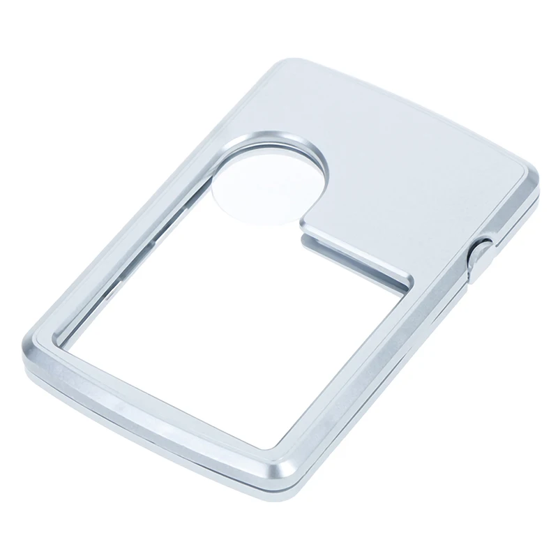 1 шт. кредитной карты светодиодный Лупа с светильник кожаный чехол