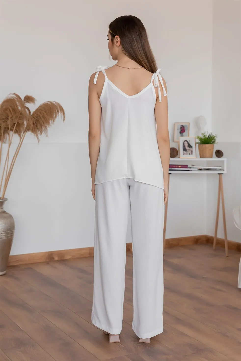 

Slim Halter Temporary Shed Suit-ECRU