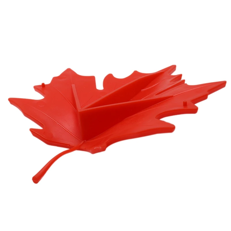 Красный пластиковый кленовый лист стиль домашний декоративный ограничитель