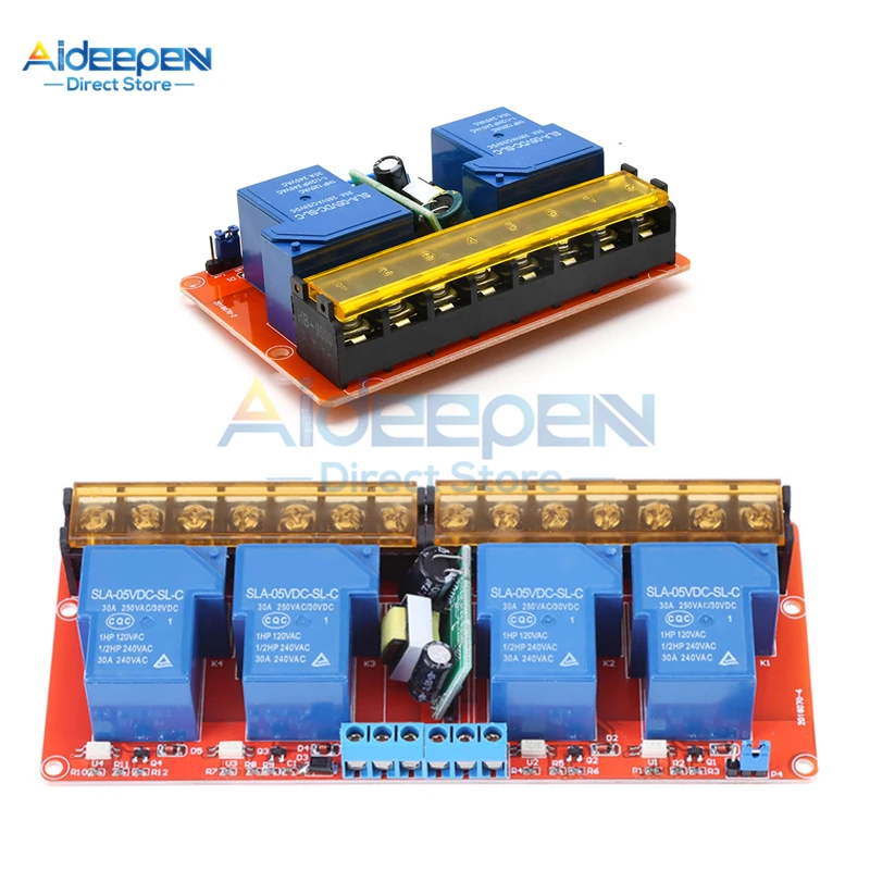 Изолированная плата реле высокой мощности для Arduino постоянный ток 5 В/переменный