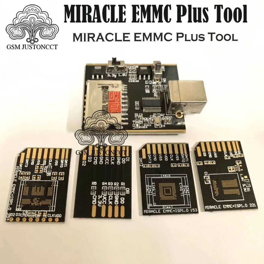 Чудо eMMC Plus инструмент/чудо eMMC адаптер 5 в 1 для Bga 153221254 пластина