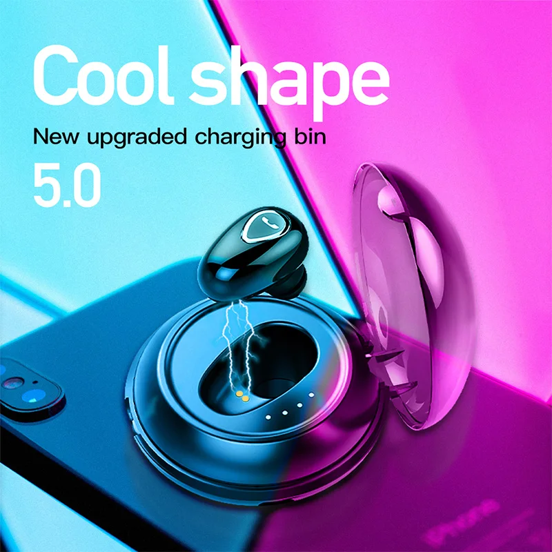 

Bluetooth Headset Wireless Headphones Mini Single Ear In-ear Earbuds long standby Sports Earphone Bluetooth Wirel...