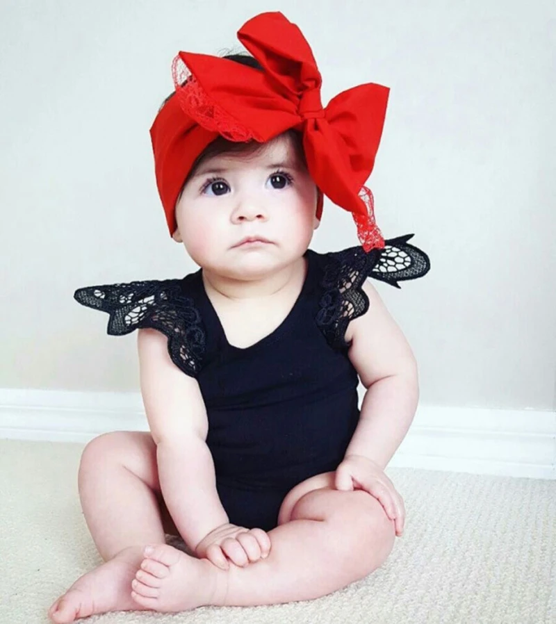 

Girls Bodysuit Lace Sleeve Baby Girl Clothing Summer Newborn Gift Toddler Clothes Kawaii Outfit Infant Romper Cotton Jumpsuit