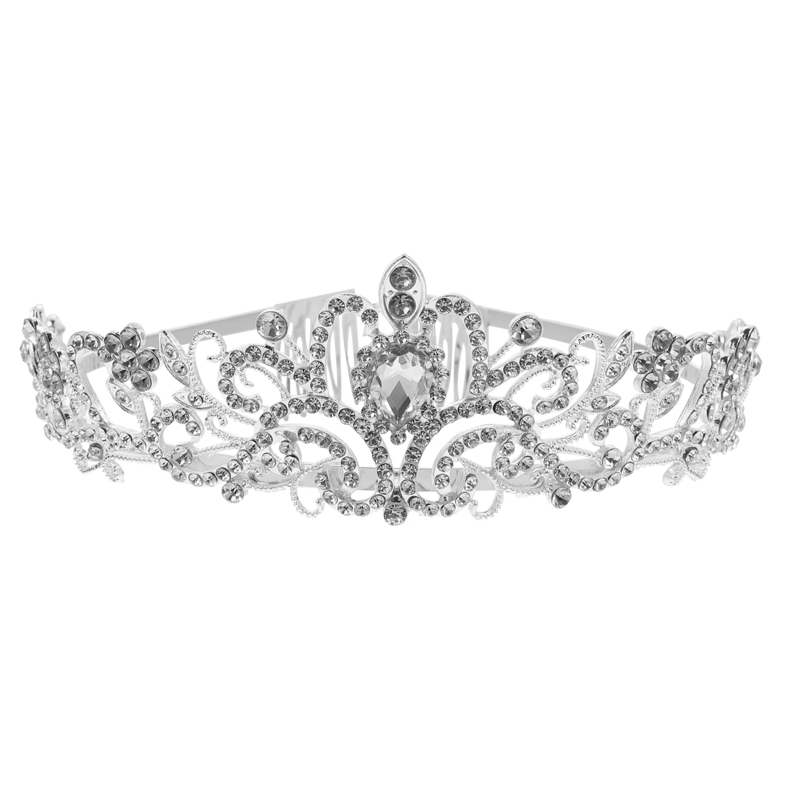 

1Pc Exquisite Bridal Crown Hairwear Unique Rhinestone Hairband Crystal Crown