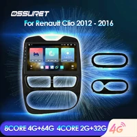 ossuret 2din android auto car audio for renault clio 2012 2016 autoradio player video usb camera car stereo multimedia carplay