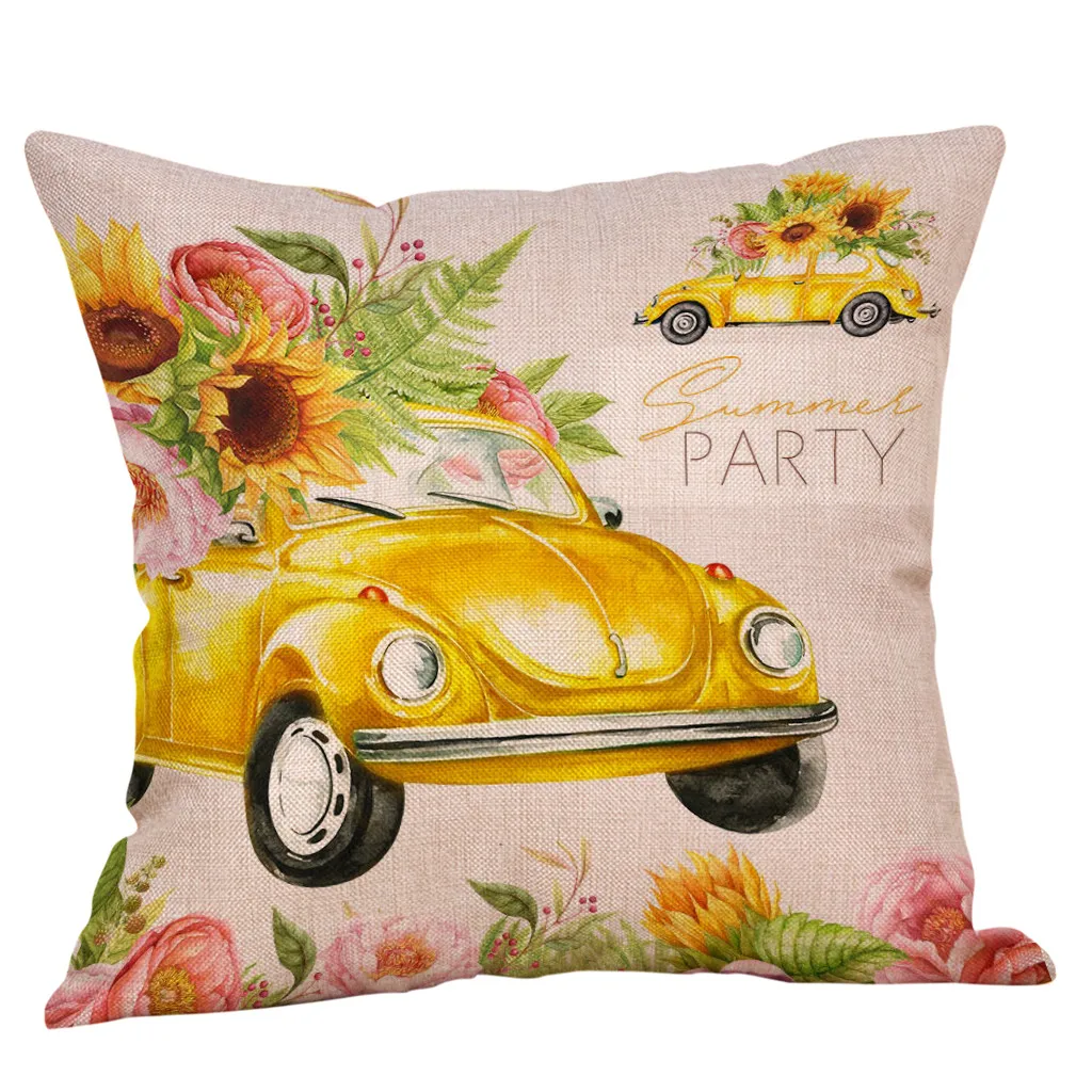 Ouneed украшение с принтом автомобиля дешевая наволочка для подушки Женская серый