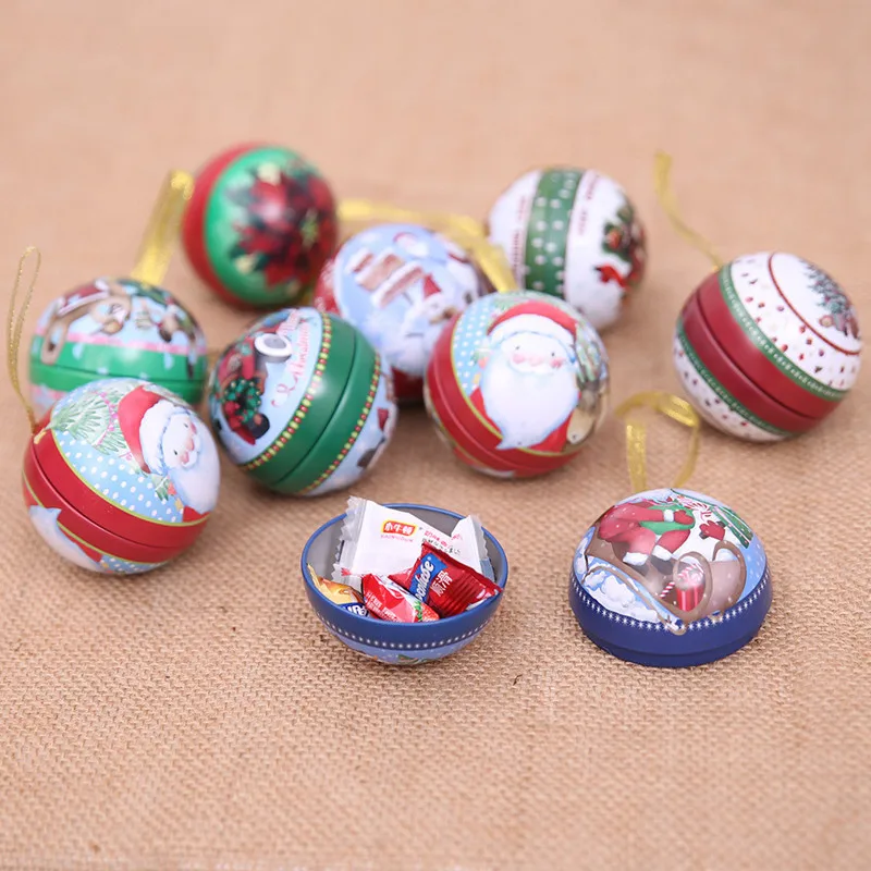 Рождественские сувениры Подарочные конфеты елочные шарики коробки украшения