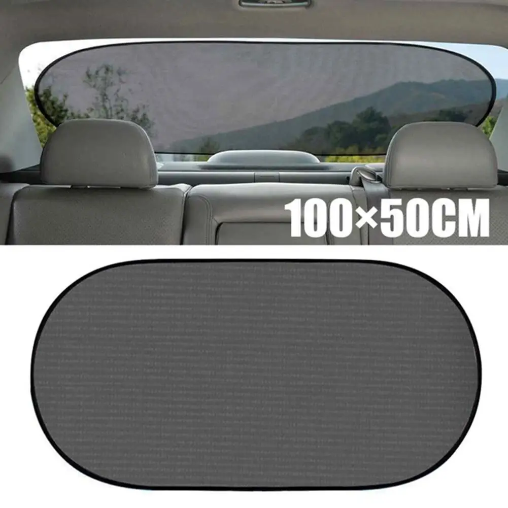 

100x50cm Universal Car Rear Window Mesh Sunshade Sun Shield UV Protection Cover