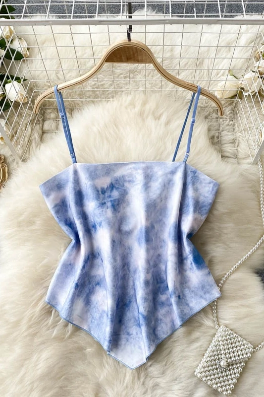 

2021 New Female Fashionable Outer Wear All-match Sexy Halter Short Tops Women's Camisole