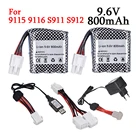 Оригинальный аккумулятор 9,6 в 800 мАч литий-ионный аккумулятор для 9115 9116 S911 S912 Высокая мощность RC грузовик RC автомобиль игрушки 9,6 в аккумулятор 16500 6P разъем