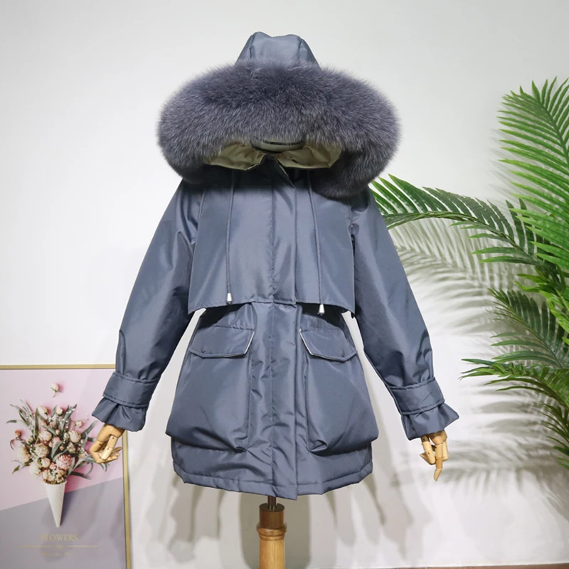 Женский пуховик на молнии с капюшоном и поясом зиму|Женские пуховики| |