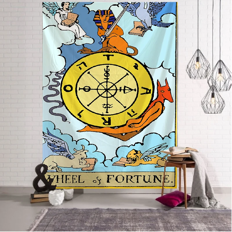 Таро волшебство гобелен настенное украшение для дома в стиле бохо декоративный