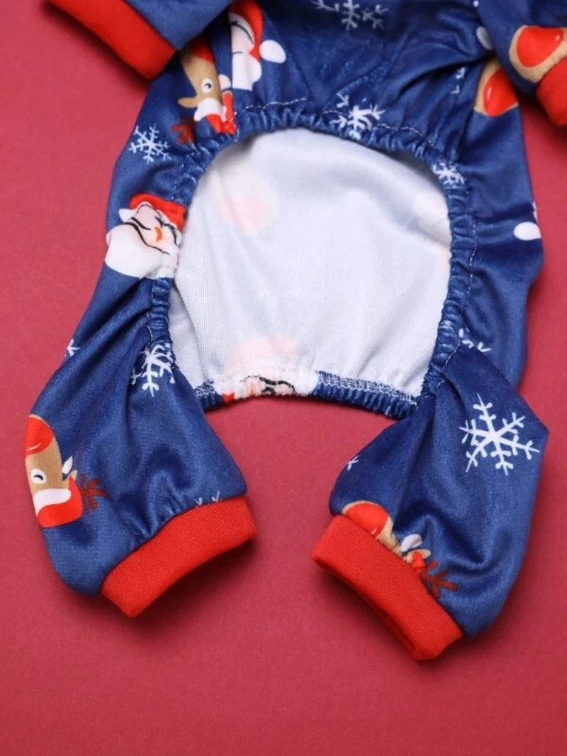 

Christmas Dog Clothes Jumpsuit Autumn Winter Pet Clothing Pajamas Overalls Puppy Apparel Small Dog Costume Xmas Pet Outfit Coat