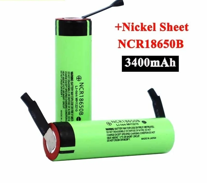 

2021 New Original NCR18650B 3.7 v 3400mah 18650 Lithium Rechargeable Battery Welding Nickel Sheet batteries