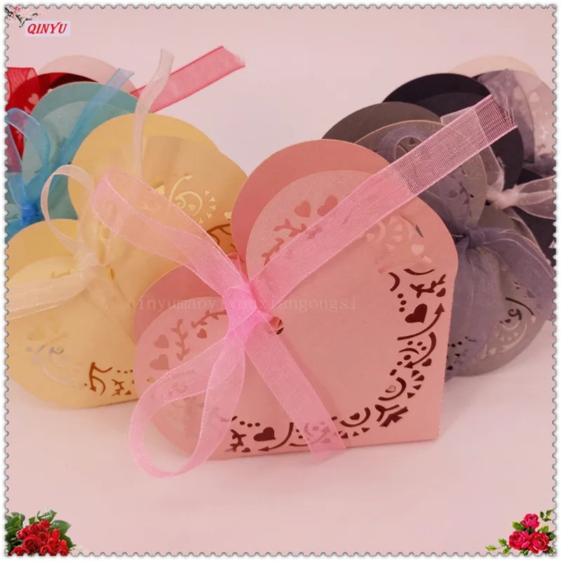 10/50pcs Love Heart Laser Cut Hollow Candy Gifts Boxes For Decoration Baby Shower Wedding Party Favor 7zSH152 |