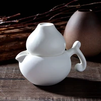 gourd pot health personal pot pure color ceramic cup creative characteristic pot small teapot cup gift teapot