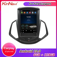 kirinavi vertical screen tesla style android 10 0 10 4 car radio gps navigation for ford ecosport car dvd multimedia 2013 2019
