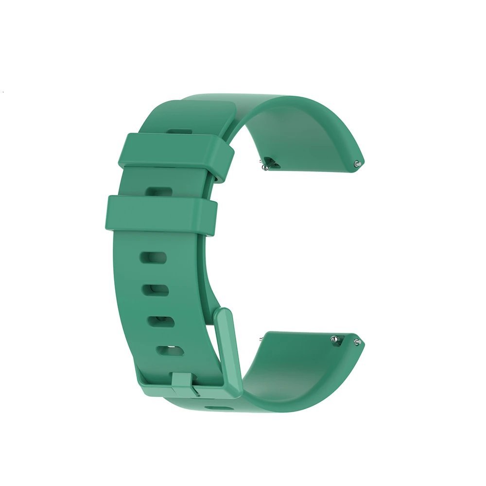 Green Сменный ремешок для Fitbit Versa/Versa 2, мягкие силиконовые водонепроницаемые наручные аксессуары, ремешок для Fitbit Versa 2, ремешок - Цвет: Green
