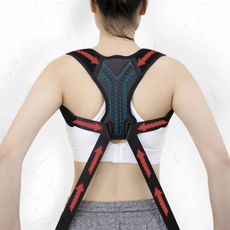 Корректор осанки для спины корсет взрослых ключицы позвоночника коррекция тела