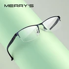 Оправа для очков MERRYS DESIGN мужские из титанового сплава оправа для очков TR90 ножки по рецепту очки S2226