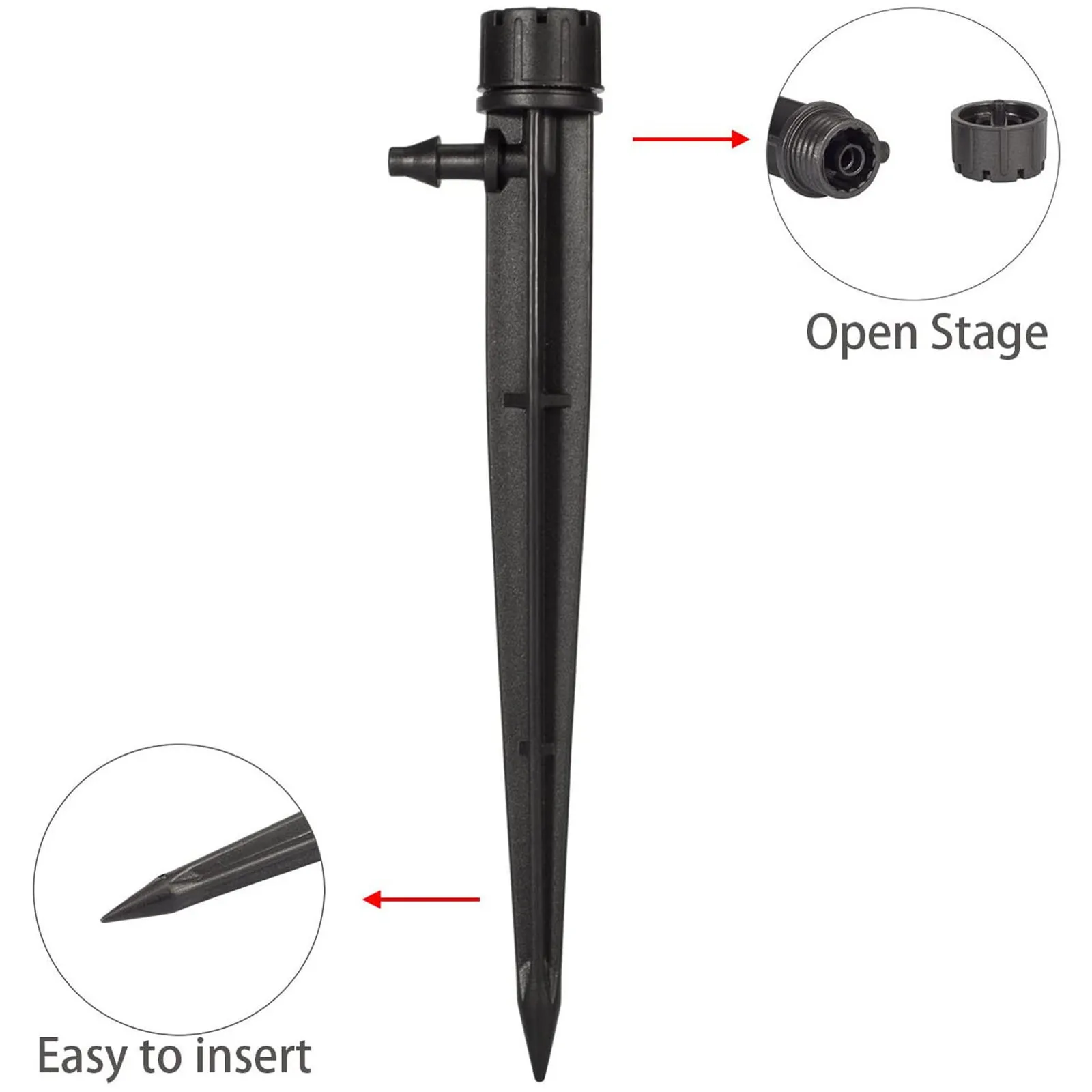 50Pcs Drip Irrigation Automatic System Nozzle Tube DIY Garden Sprinkler For Greenhouse Flower Bed Patio Lawn | Дом и сад