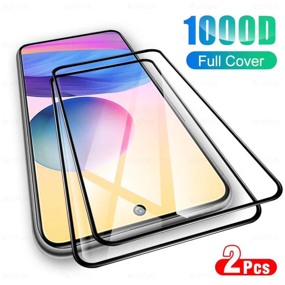 

2 шт. Защитное стекло для Xiaomi Redmi Note 10 5G 4G 10S 10T 10Pro 10 Pro Max 6,5 "Защита для экрана закаленная пленка M2103K19 G C
