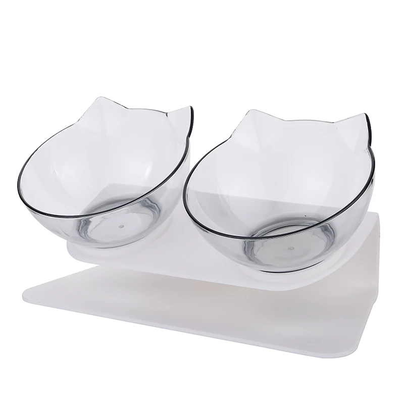 

Hot Sale Non-slip Cat Bowls Double Bowls With Raised Stand Pet Food And Water Bowls For Cats Dogs Feeders Cat Bowl Pet Supplies