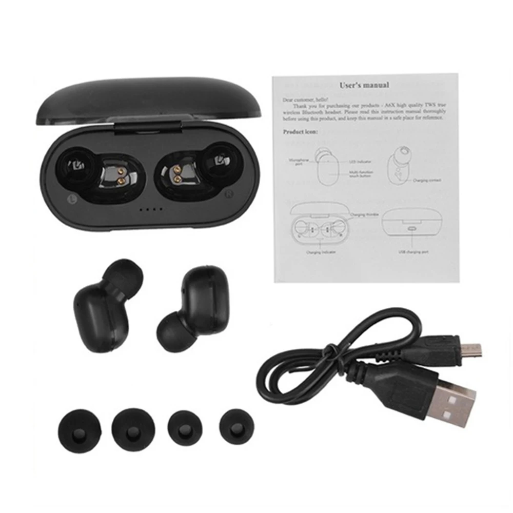 Cewaal A6x TWS Bluetooth 5 0 гарнитура со сканером отпечатков пальцев сенсорная HD