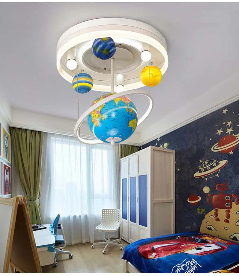 

Светодиодный шар для детской комнаты, спальни, креативное современное Европейское звездное небо, мультяшное декоративное освещение