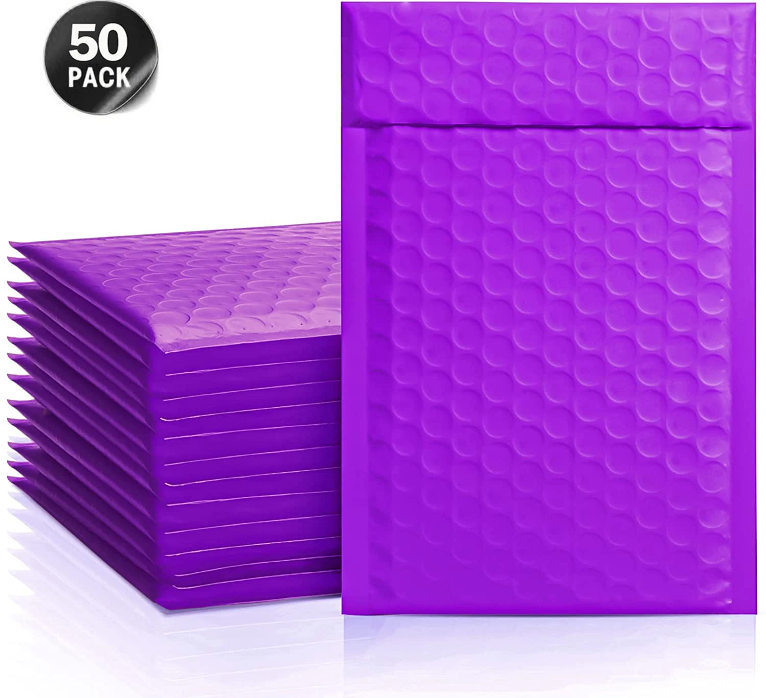 

50pcs Purple Bubble Mailer Poly Padded Mailing Packaging Padding Self Seal Bag Pink Shipping for gift Envelopes Black And White