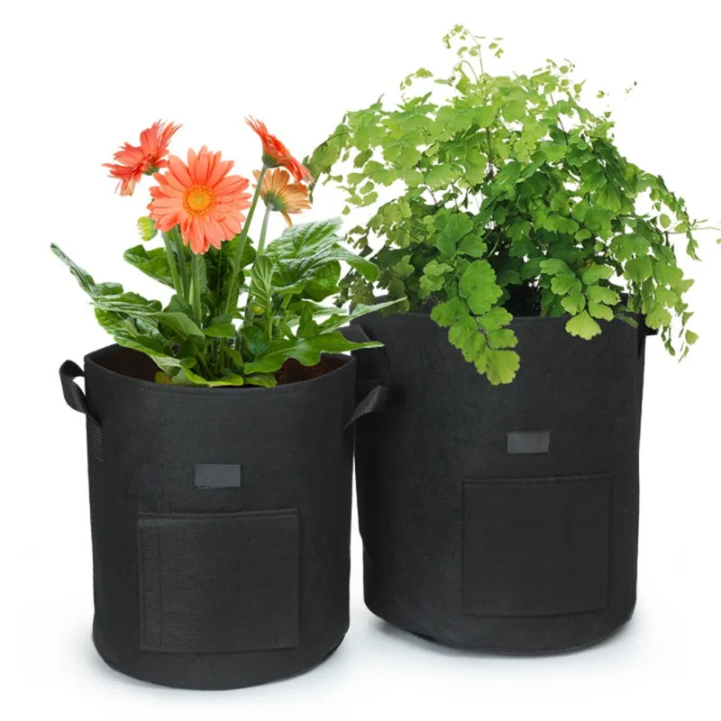

1/2/3/4 Plant growth bags are available in 3-16 gallon bag of garden vegetables/flowers/plants with handles planting bags