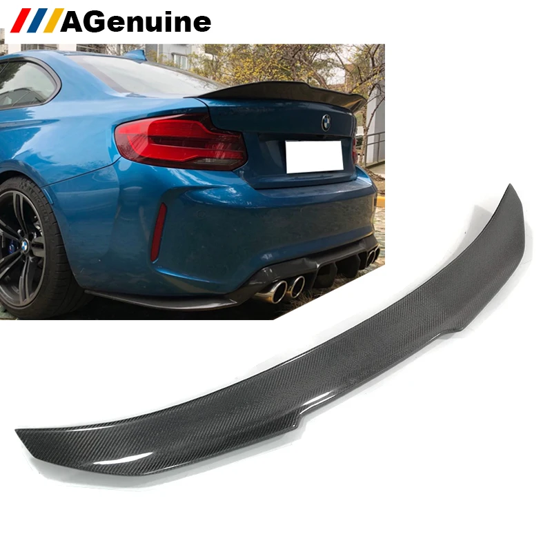 

Carbon fiber PSM style car back boot lip spoiler wing auto rear trunk spoiler for BMW 2 series F22 F87 M2