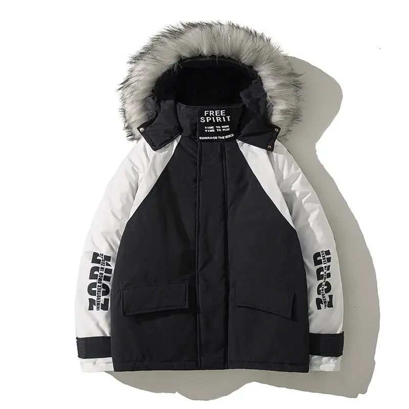 Мужская теплая парка с капюшоном Privathinker повседневная утепленная оверсайз на