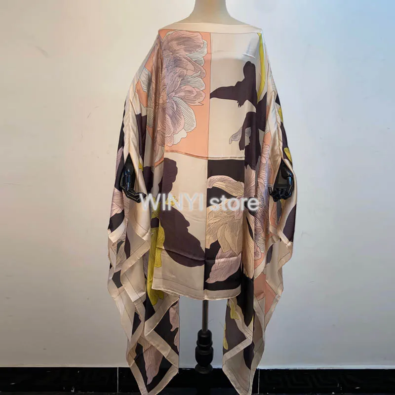 Kuwait Dashiki Dress Print Bohemia Hijab Loose Elegant Muslim Abaya Bazin Robe Gowns Broder Riche Sexy Lady Party maxi beach