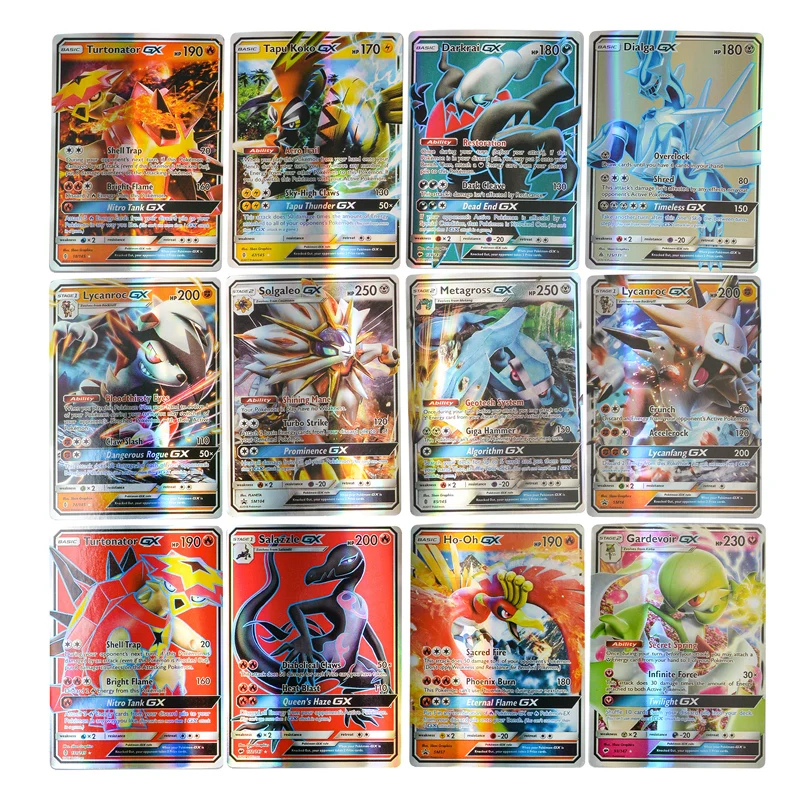 

Pokemon Cards GX EX MEGA TAG TEAM Shining Pokémon Booster Box Collection Trading Card Game boys For Toys Child birthday gifts