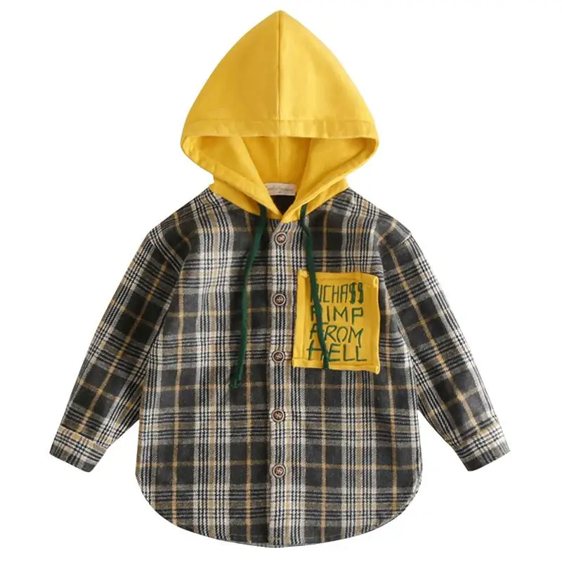 Лидер продаж детские красные рубашки для мальчиков коллекция 2019 года весенние