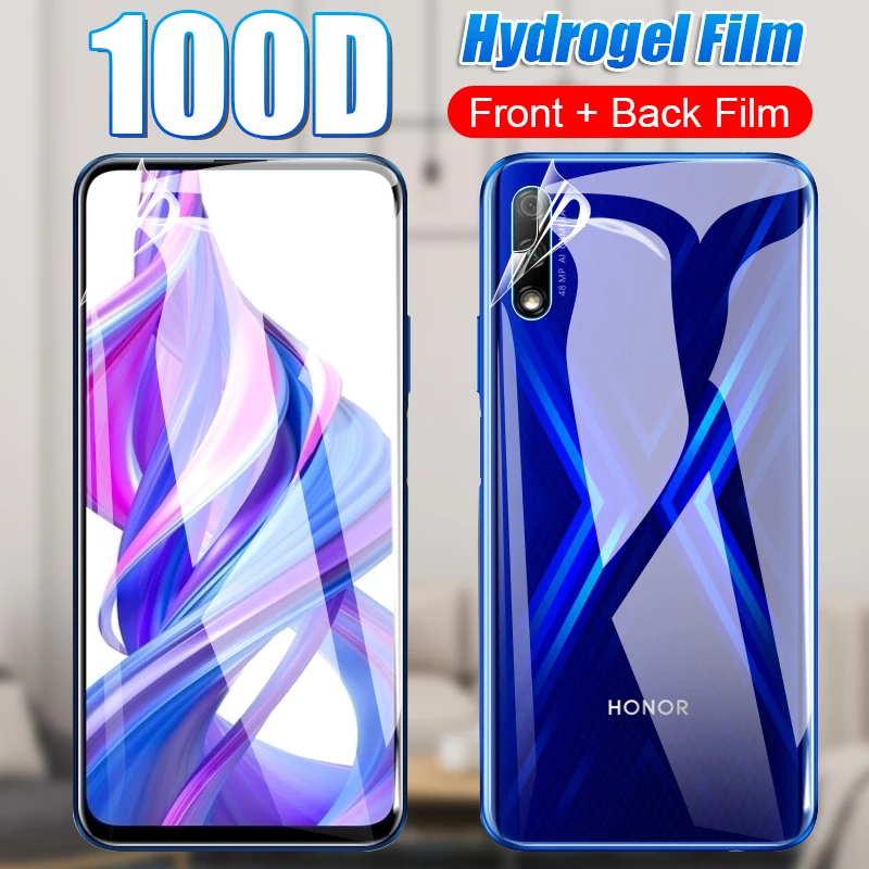 100D защитная пленка на переднюю и заднюю панель для Huawei Honor 8x 9x 10i 9 10 Lite 20 Pro