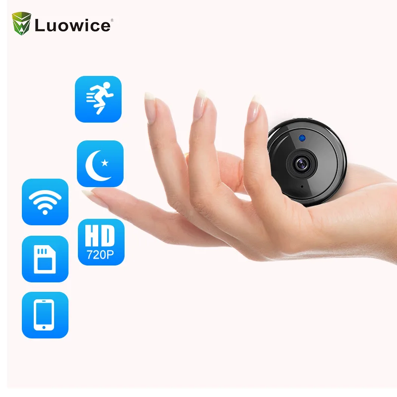 Wi Fi мини ip камера маленькая ночная версия микро видеокамера диктофон hd