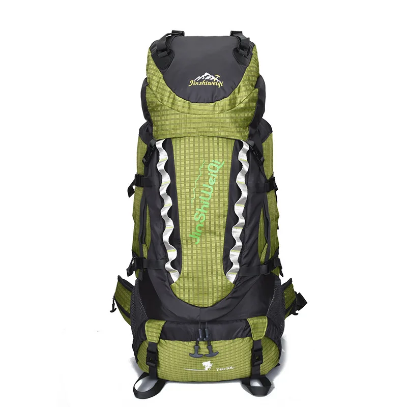 green 80L Открытый походный рюкзак для мужчин и женщин для альпинизма треккинга дорожная сумка большой объем для воды износостойкий рюкзак - Цвет: green