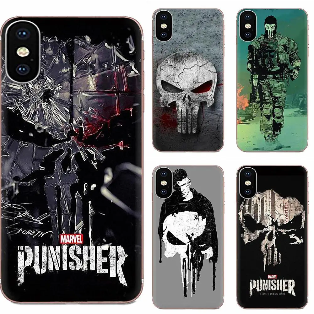 Силиконовый чехол для телефона Samsung Galaxy A71 A51 A01 S20 Plus Ultra S11 S11E S10 The Punisher|Бамперы| |