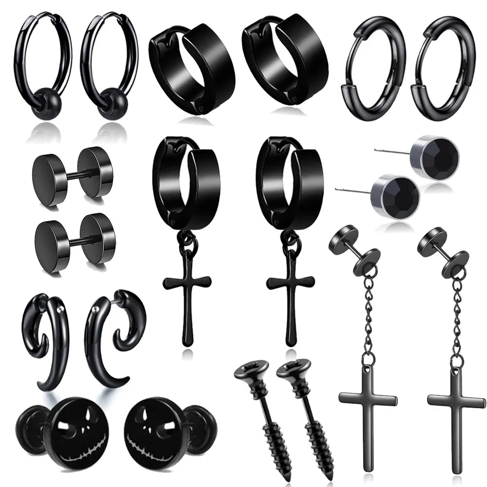 Серьги-гвоздики из нержавеющей/титановой стали для мужчин и женщин украшения в