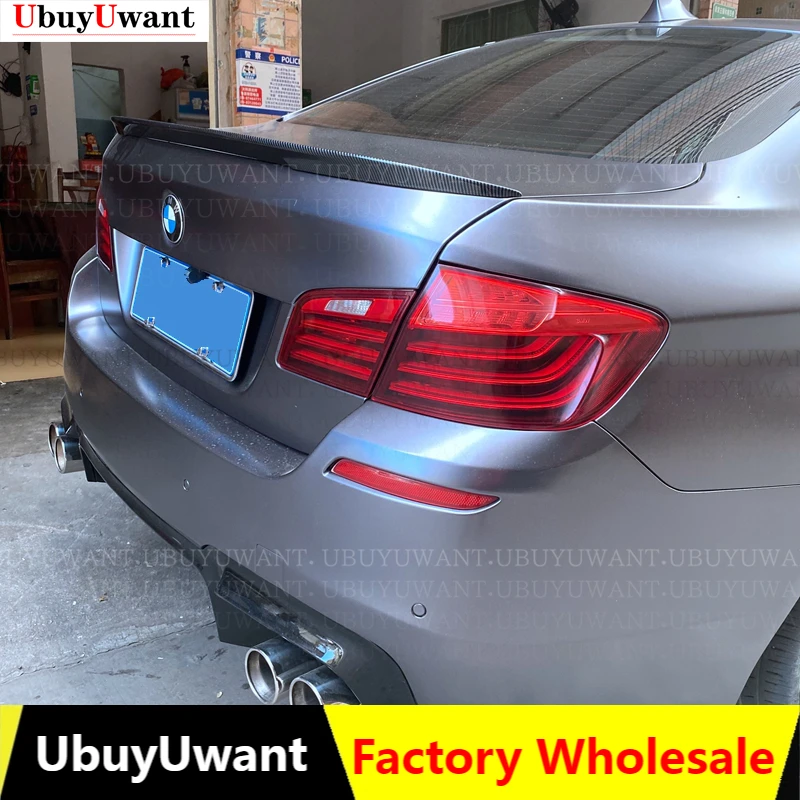 

Для 2010-2017 BMW 5 серии M5 520i 528i 525i F10 F18 P Стиль ABS пластик окрашенный цвет Внешний автомобиль заднее крыло багажник губа спойлер