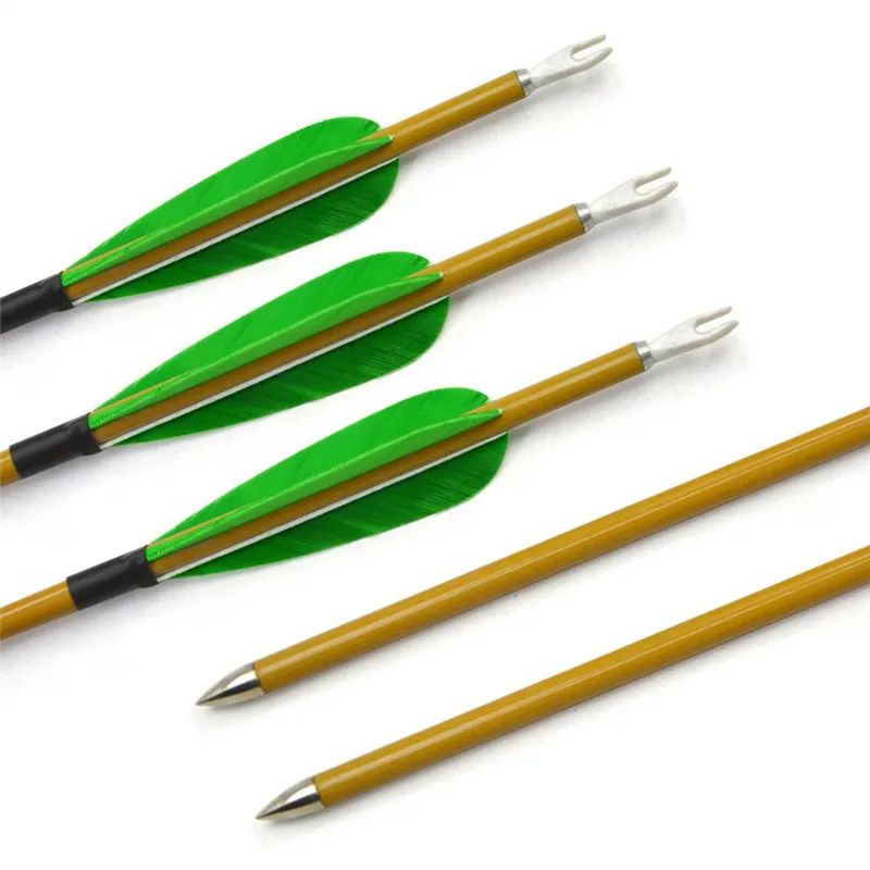 Карбоновые стрелы для стрельбы из лука карбоновые с натуральным пером