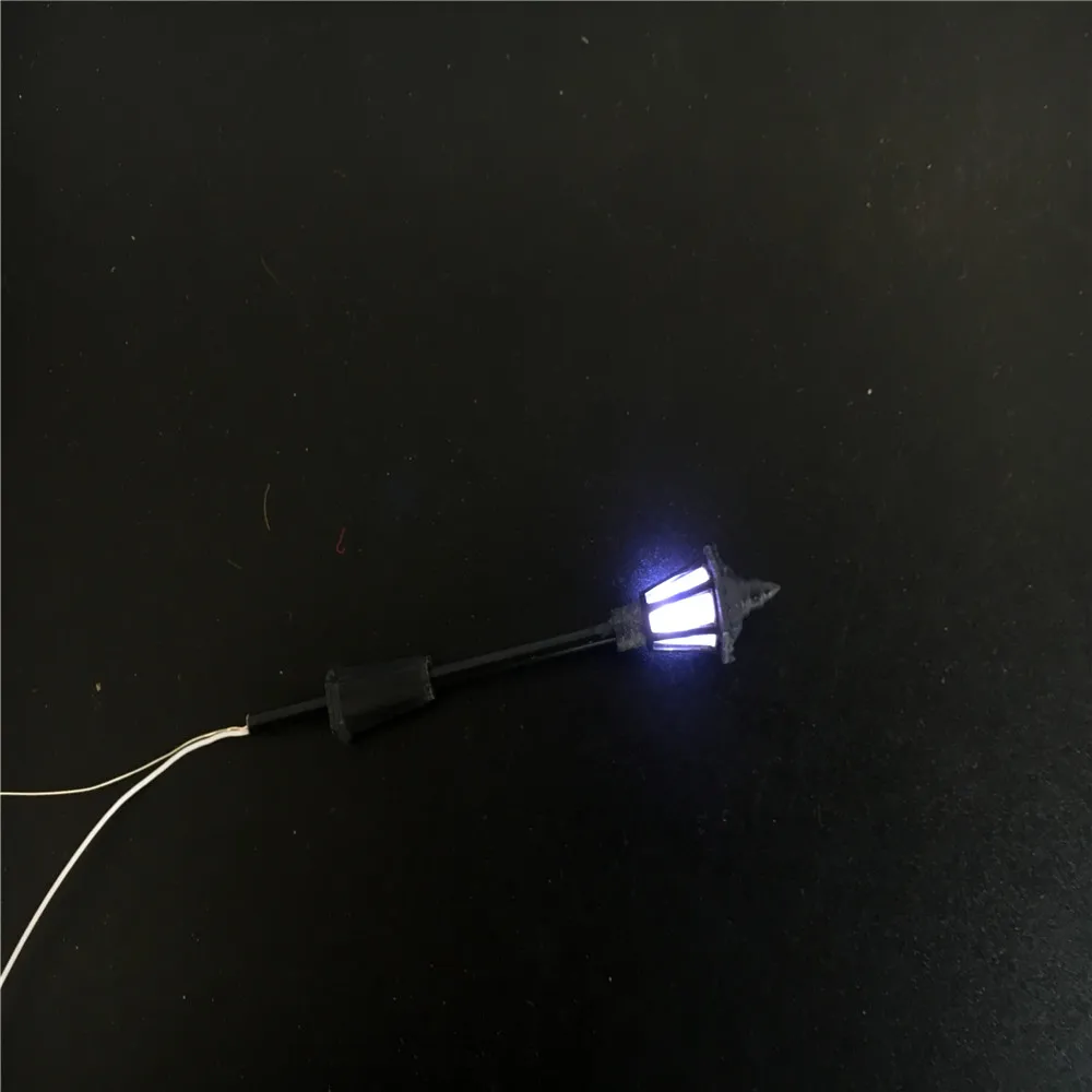 30 шт. 3В 7 см уличный фонарный столб Модель поезда Макет светодиодный Хо ОО весы