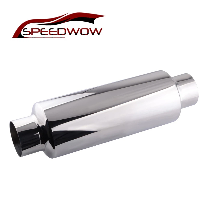 

Универсальные выхлопные системы SPEEDWOW, глушитель, выхлопная труба 2,5 дюйма на входе до 2,5 дюйма на выходе, задний хвост, задний выхлопной глуш...