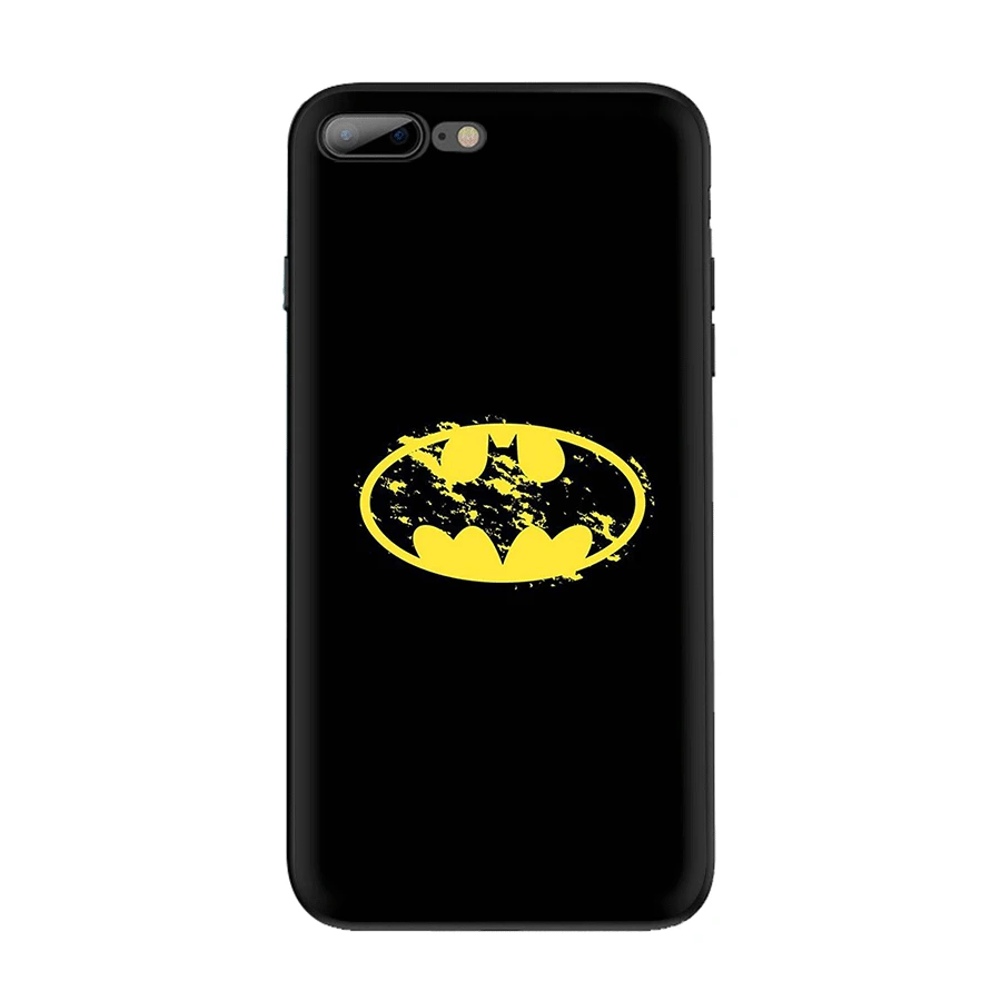 Чехол для мобильного телефона из ТПУ для iPhone 5 5S 6 6s 7 8 Plus X XR XS Max Shell с логотипом Marvel Бэтмен