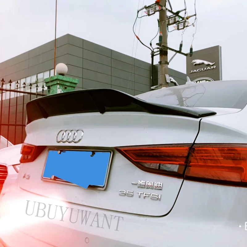 Внешний задний спойлер из АБС/углеродного волокна для Audi A3 2015 2016 2017 2018 2019 |