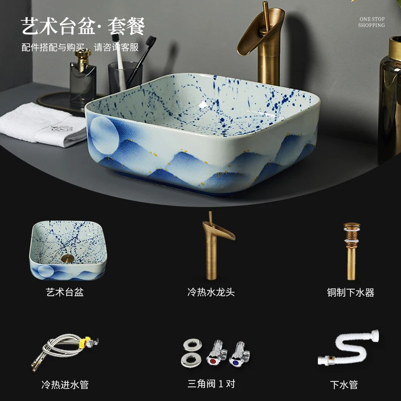 Овальная керамическая раковина Цзиндэчжэнь | Обустройство дома