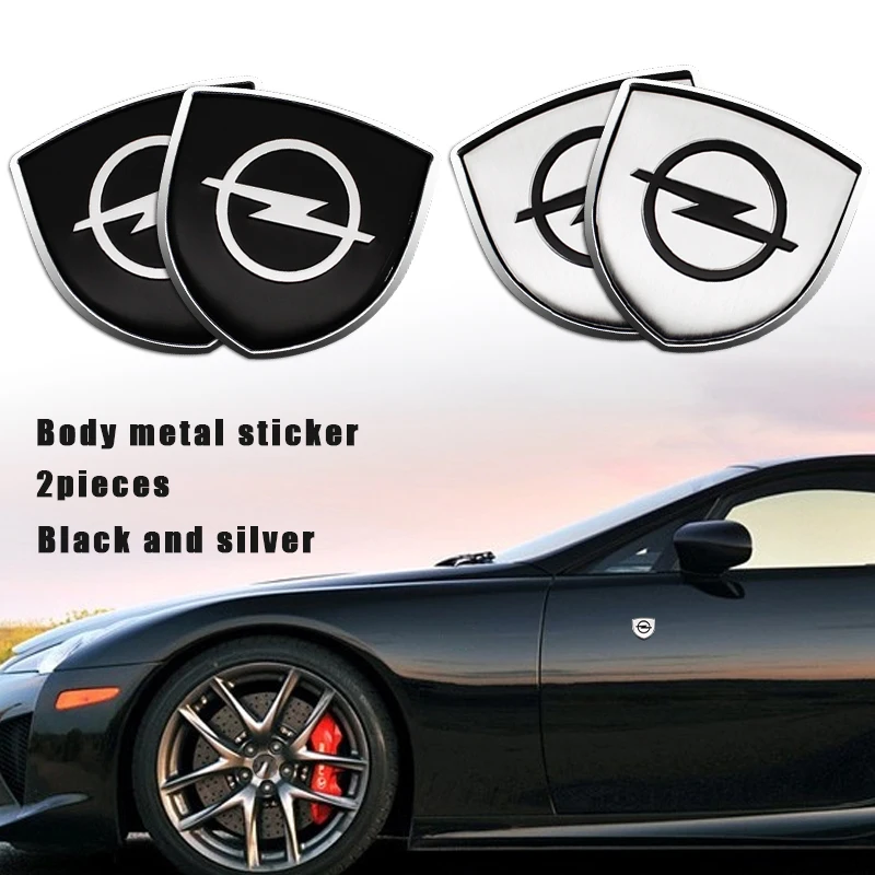 

New 3D Metal Shield Logo Car Body Trunk Emblem Decoration Sticker For Opel Astra H G J Insignia Mokka Zafira Corsa Vectra C D